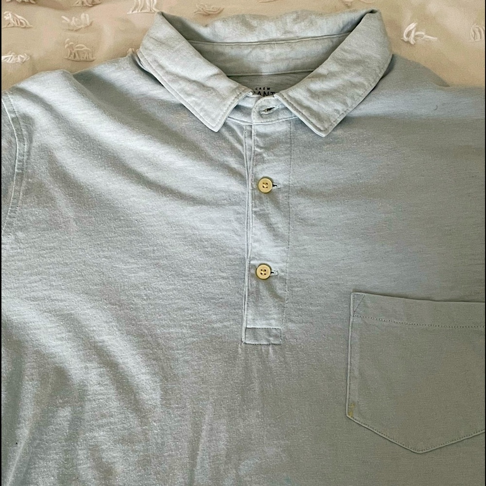 JCrew Mercantile xl light blue polo shirt